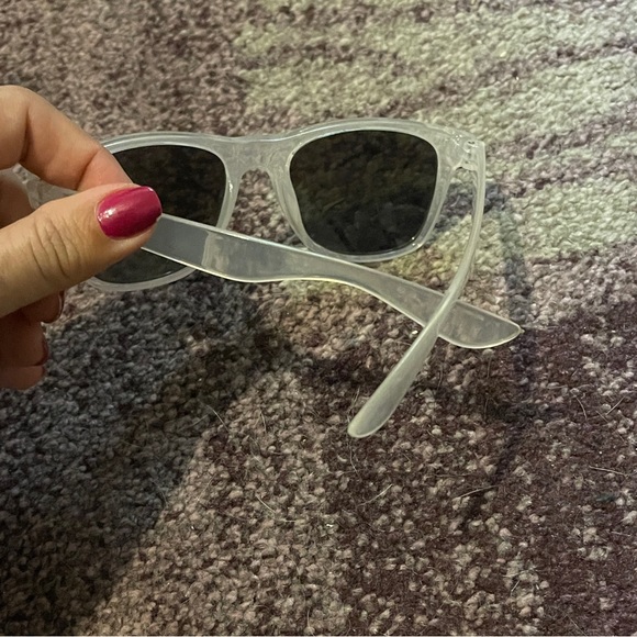 CLEAR SUNGLASSES- Blue Lenses - $5 - Picture 3 of 5